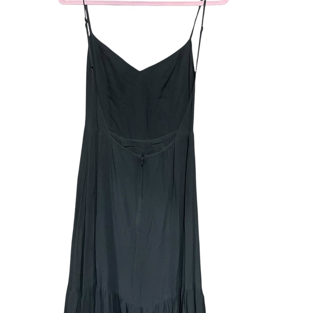 Reformation Black Figi Maxi Dress Open Back Size 6‎ Evening Feminine whimsical - Picture 6 of 11